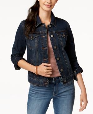 Style & Co Long-sleeve Denim Jacket, Created For Macy's