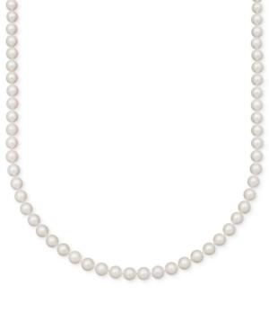 Belle De Mer Pearl Necklace, 16 14k Gold A+ Cultured Freshwater Pearl Strand (7-1/2-8mm)