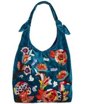 Steve Madden Dana Medium Hobo With Floral Embroidery