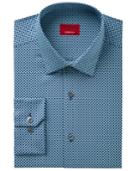 Alfani Men's Slim-fit Performance Stretch Circle Diamond Print Dress Shirt, Created For Macy's