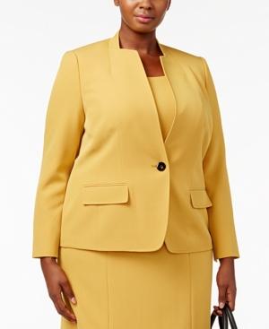 Kasper Plus Size Single-button Blazer