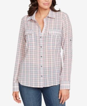 William Rast Dalila Plaid Cotton Shirt