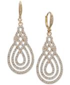 Inc International Concepts Pave Open Saturn Drop Earrings, Created For Macy's
