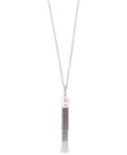 Effy Cultured Freshwater Pearl (11mm) Tassel Pendant Necklace (36 Inches) In Sterling Silver