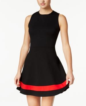 B Darlin Juniors' Open-back Fit & Flare Dress