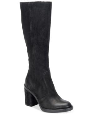 Born Malika Block Heel Tall Boots Women's Shoes