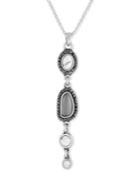 Lucky Brand Silver-tone Multi-stone Necklace