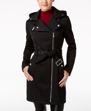 Bcbgeneration Hooded Chevron Asymmetrical Coat