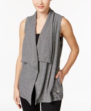 Calvin Klein Performance Striped Draped Vest