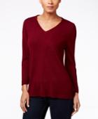 Karen Scott Luxsoft V-neck Sweater, Only At Macy's