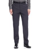 Calvin Klein Black And Grey Check Slim-fit Dress Pants