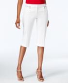 Alfani Zipper-embellished Skimmer Pants, Only At Macy's