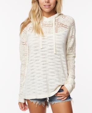 O'neill Juniors' Crush Crochet-trimmed Hoodie Sweater