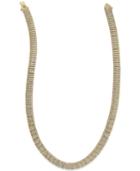 Victoria Townsend Rose-cut Diamond Necklace (1 Ct. T.w.) In 18k Gold Over Brass