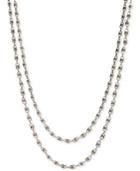 Lucky Brand Two-tone Bead Two-row Strand Necklace