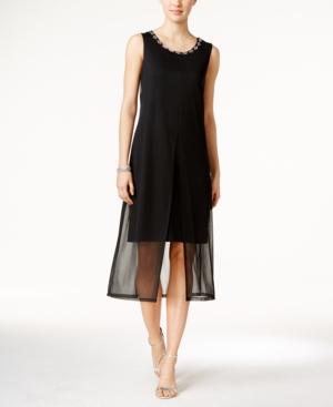 Connected Embellished Overlay Dress