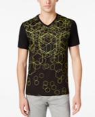 Calvin Klein Men's Geo Graphic-print V-neck T-shirt