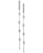 Pave Rose By Effy Diamond Linear Drop Earrings (1/2 Ct. T.w.) In 14k White Gold