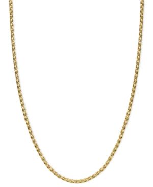 "14k Gold Necklace, 16-20"" Wheat Chain"
