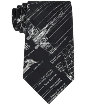 Star Wars Men's X-wing Blueprint Panel Tie