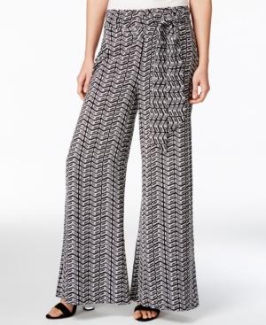 Bar Iii Printed Wide-leg Pants, Only At Macy's