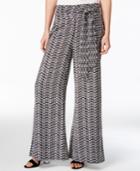Bar Iii Printed Wide-leg Pants, Only At Macy's