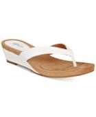 Style & Co. Haloe2 Wedge Thong Sandals, Created For Macy's Women's Shoes
