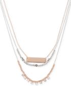 Kenneth Cole Two-tone Crystal Necklace