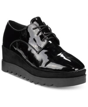 Wanted Beckham Lace-up Wedge Oxfords Women's Shoes