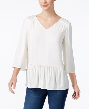 G.h. Bass & Co. V-neck Peplum Top