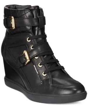 Geox D Eleni Wedge Sneakers Women's Shoes