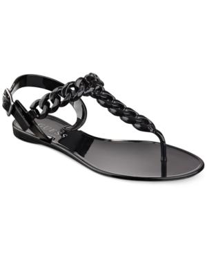 Guess Women's Jessa Embellished Flat Thong Sandals Women's Shoes