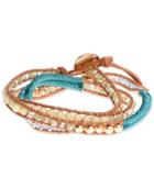 Lonna & Lilly Gold-tone Beaded Wrap Bracelet