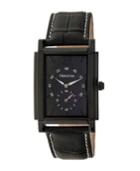 Heritor Automatic Frederick Black Leather Watches 32mm