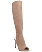 Nine West Lettie Peep-toe Knee-high Boots Women's Shoes