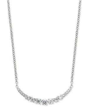 Diamond Arch Pendant Necklace (1/4 Ct. T.w.) In 14k White Gold