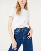 Project 28 Nyc Twist-front Crop Top