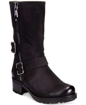 White Mountain Birch Mid-shaft Moto Boots Women's Shoes