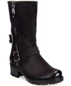 White Mountain Birch Mid-shaft Moto Boots Women's Shoes