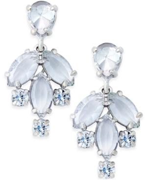 Kate Spade New York Silver-tone Multi-crystal Drop Earrings