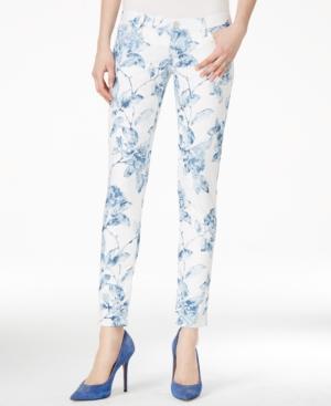 Guess Printed Biarritz Rose Combo Wash Ultra-low Skinny Jeans