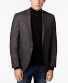 Kenneth Cole Reaction Men's Slim-fit Black/gray Micro-check Sport Coat
