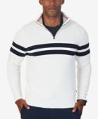 Nautica Men's Ribbed Quarter-zip Sweater, Only At Macy's