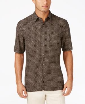 Tasso Elba Men's Geometric Print Shirt, Only At Macy's