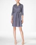 Charter Club Petite Geo-print Shirtdress, Only At Macy's