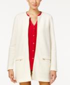 Charter Club Wool Zip-front Duster Cardigan, Only At Macy's