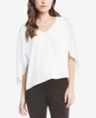 Karen Kane V-neck Capelet Top