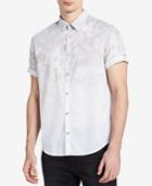 Calvin Klein Jeans Men's Ombre Botanical-print Utility Shirt