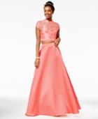 City Studios Juniors' 2-pc. Mock-neck Gown, A Macy's Exclusive Style