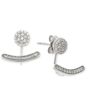 Wrapped Diamond Ear Jacket Earrings (1/4 Ct. T.w.) In 10k White Gold